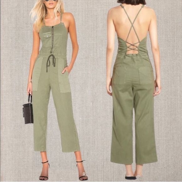 EUC Hudson jeans Leverage Khaki Jumpsuit (size medium) - Picture 1 of 10